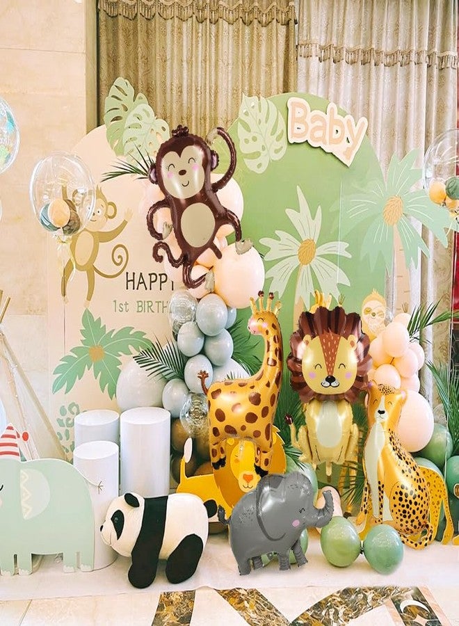 Jagmag® Monkey Balloon, Jungle Monkey Foil Mylar Balloons for Baby Shower Kids' Boys Animals Theme Birthday Party Supplies, Animal Balloons, Bandar Balloon - Image 5